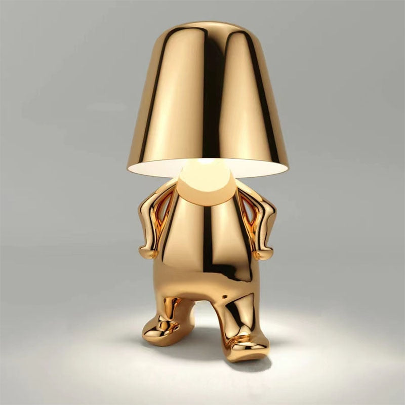 Lampe de Chevet - Schtroumpf doré