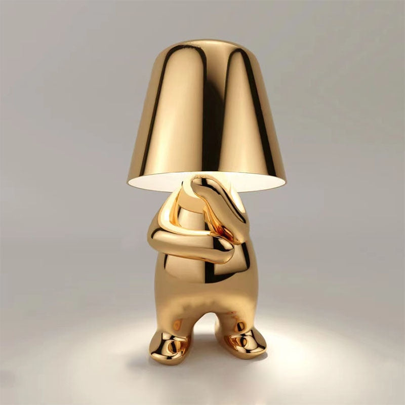 Lampe de Chevet - Schtroumpf doré