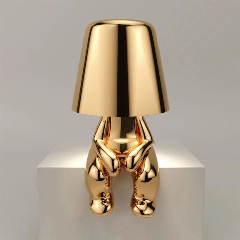 Lampe de Chevet - Schtroumpf doré