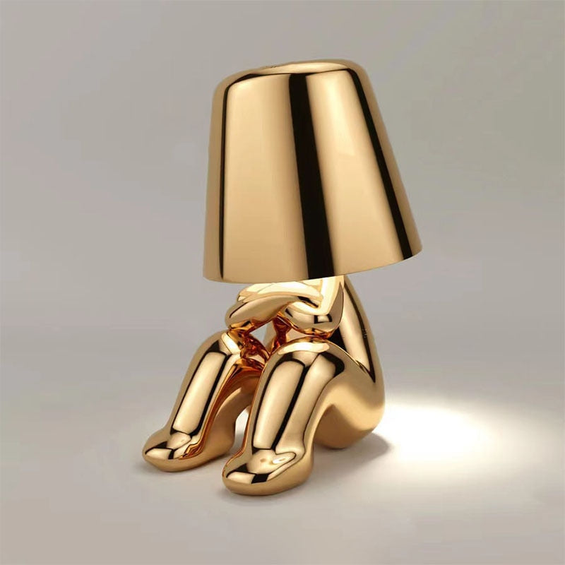 Lampe de Chevet - Schtroumpf doré