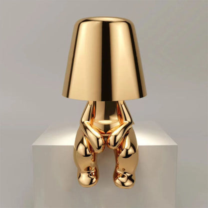 Lampe de Chevet - Schtroumpf doré