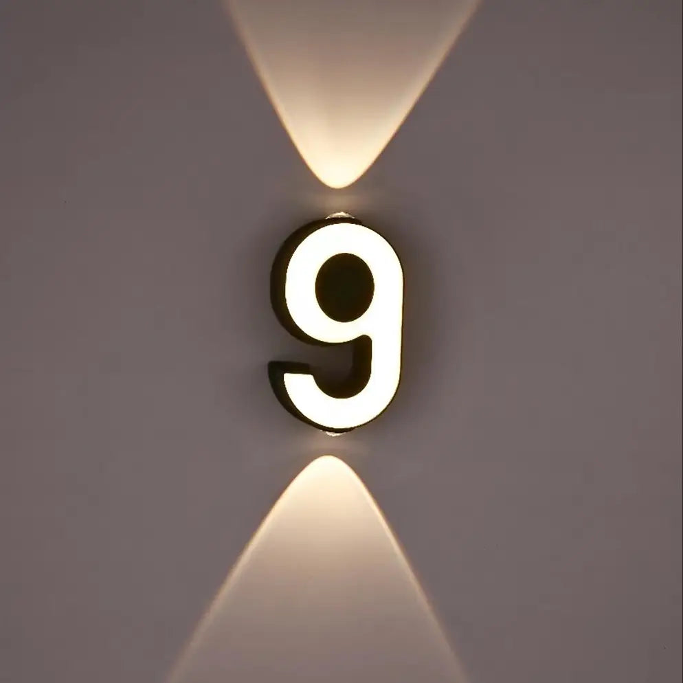 Applique mural - Numéro de Maison Lumineux LED