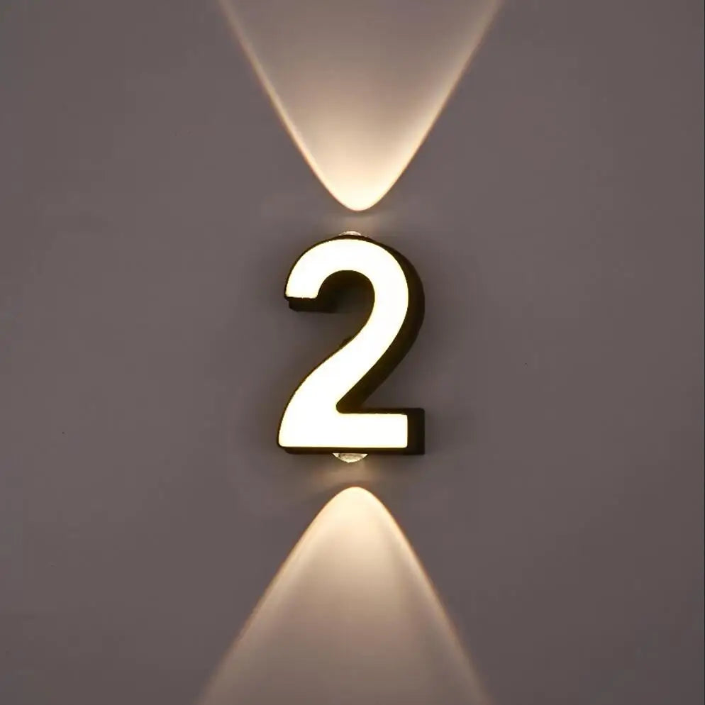 Applique mural - Numéro de Maison Lumineux LED