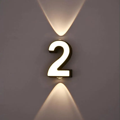 Applique mural - Numéro de Maison Lumineux LED