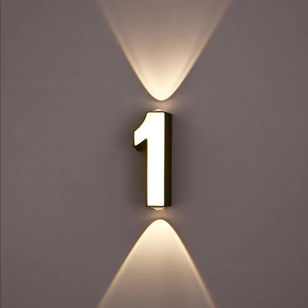 Applique mural - Numéro de Maison Lumineux LED