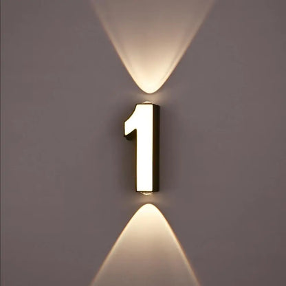 Applique mural - Numéro de Maison Lumineux LED