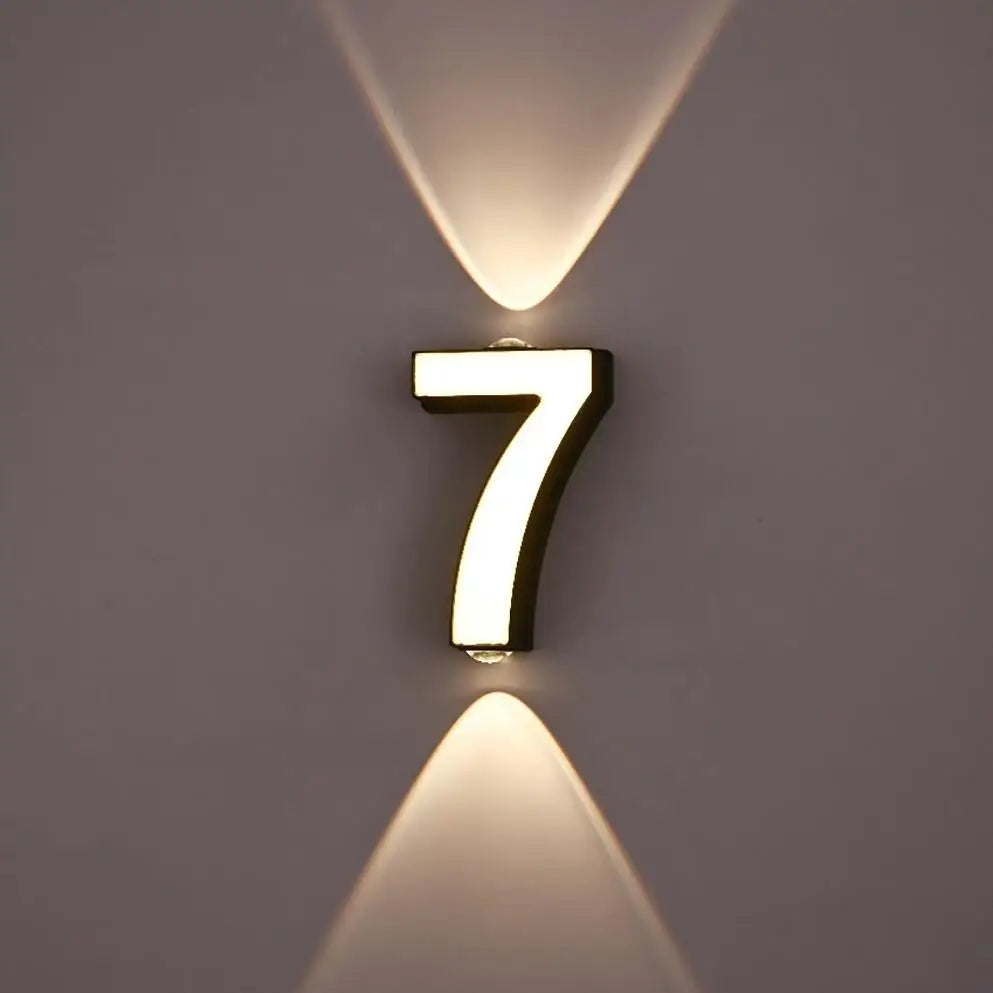 Applique mural - Numéro de Maison Lumineux LED