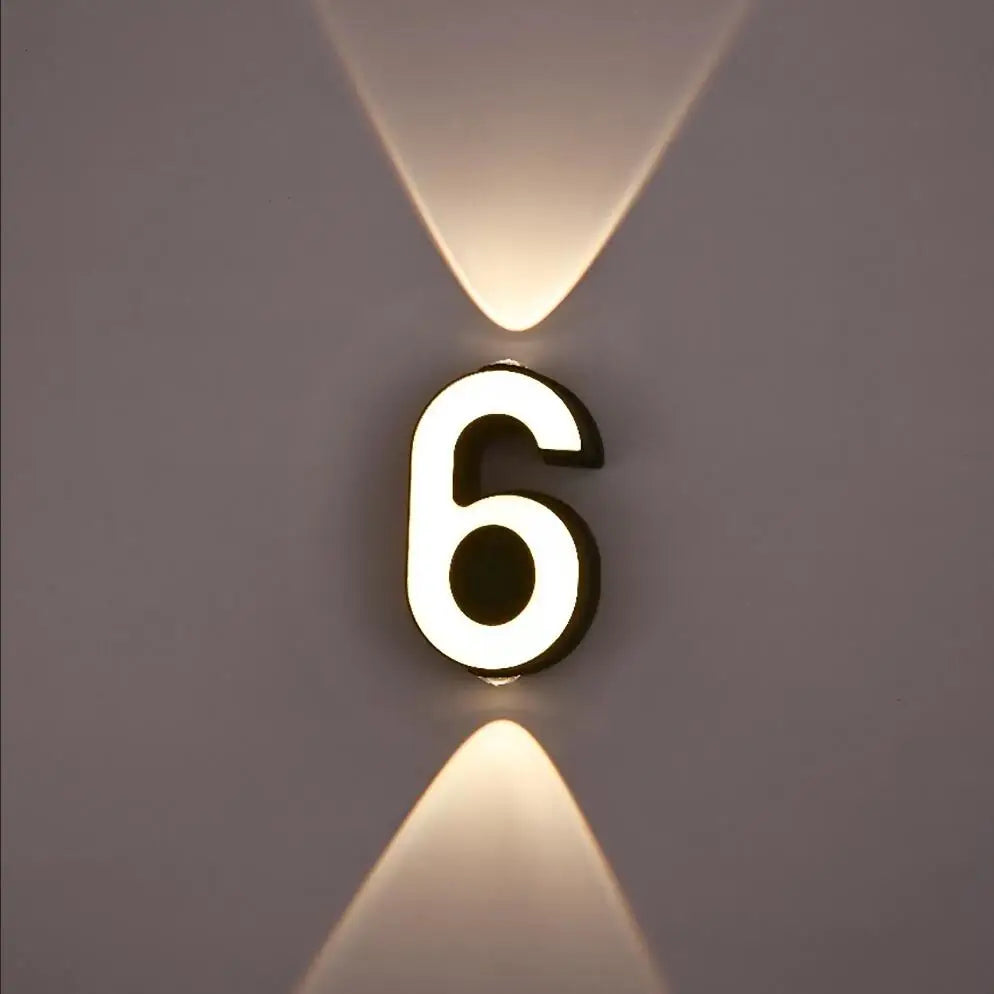 Applique mural - Numéro de Maison Lumineux LED