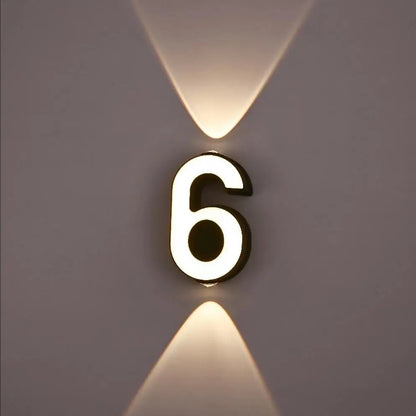 Applique mural - Numéro de Maison Lumineux LED